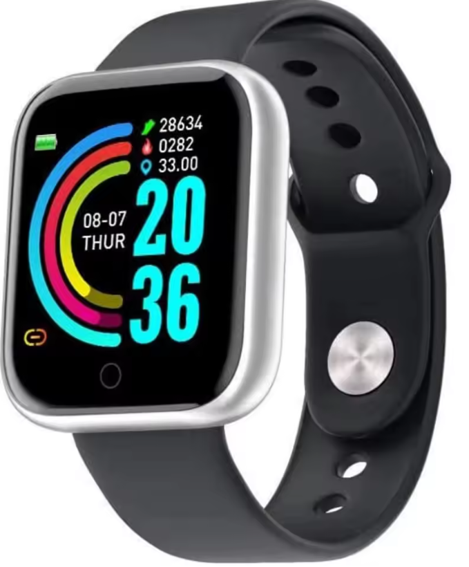 Relógio Inteligente y68 Esportivo Bluetooth Android/iOS - Com foto Na Tela - Smartwatch D20