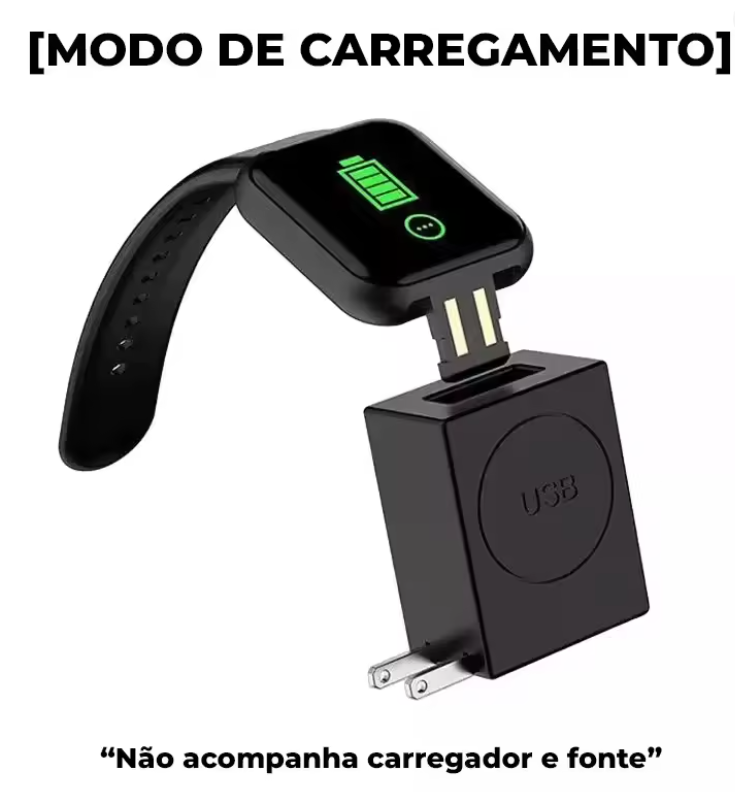 Relógio Inteligente y68 Esportivo Bluetooth Android/iOS - Com foto Na Tela - Smartwatch D20